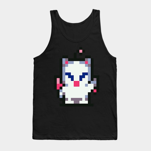 8-Bit Moogle Tank Top by ergilHoban9